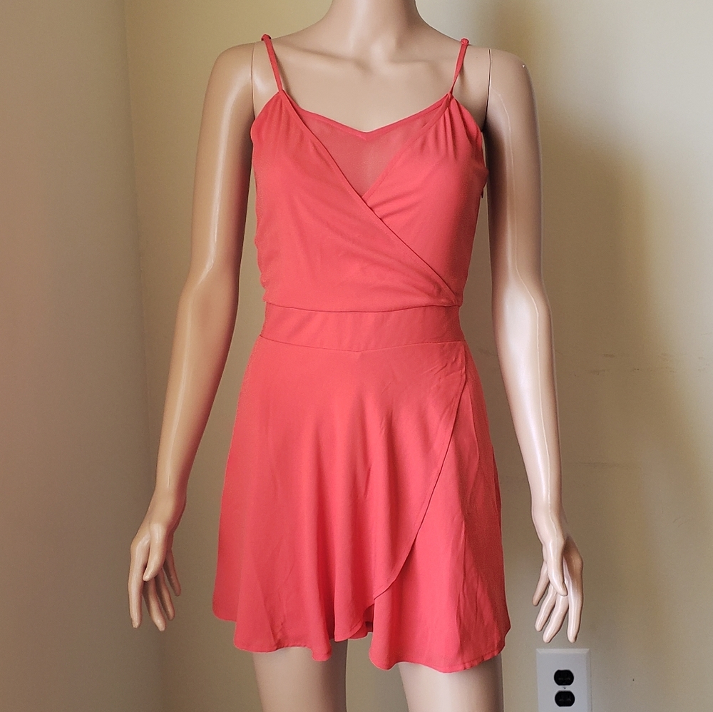 🆕️ Express Deep Coral Pink Romper